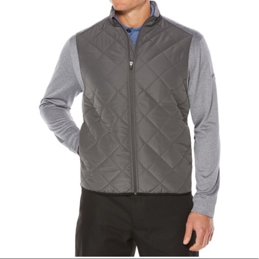 Callaway Gray Iron Gate zip golf jacket Size L NWT